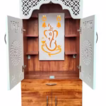 Home Temple/Pooja Mandir with led Lights for Home (Height 130cm Pre-Assembled)